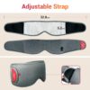 Comfytemp Heated Eye Mask. USB Wearable Eye Heating Pad. Dry Eyes Relief Mask Warm Compress with 3 Heat and Time Settings. Gray - 图片 6