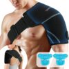 Comfytemp Shoulder Ice Pack Wrap. FSA HSA Eligible. Shoulder Brace with Gel Ice Pack for Injuries Reusable. Physical Therapy Cold Compression Sleeve for Arm Rotator Cuff Pain Relief. Surgery Recovery - 图片 7